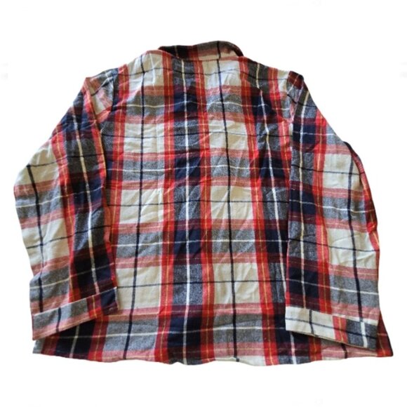 NWT Pretty Little Thing Flannel Plaid PJ Set Size XL Top 2X Shorts Pajamas - Picture 4 of 10